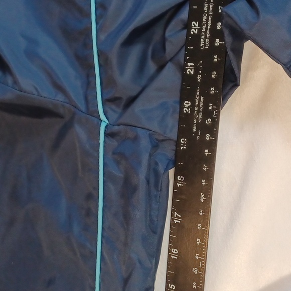 vintage nike lined track jacket navy blue y2k embroidered swoosh s - Picture 8 of 12